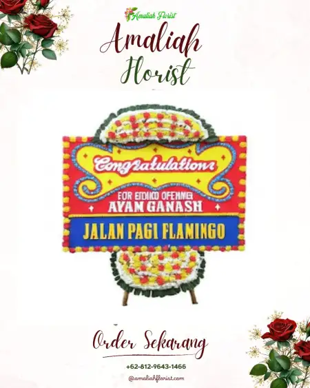 Sewa Papan Bunga Cakru